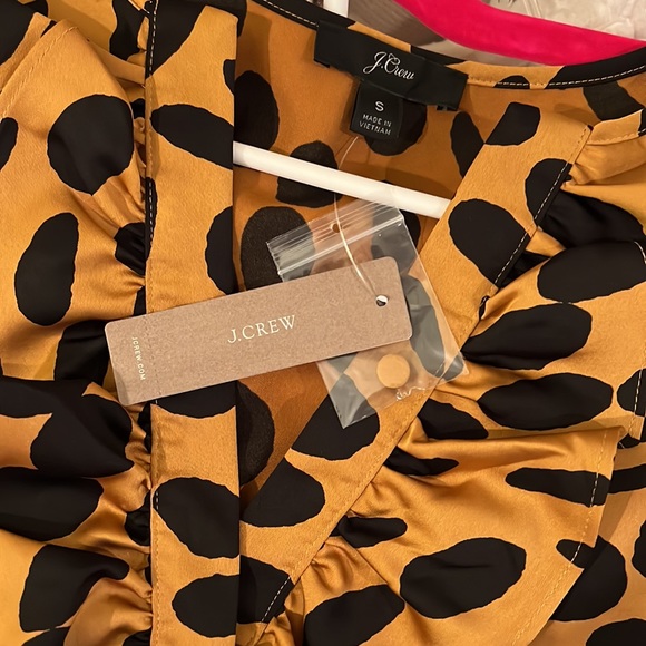 NWT J Crew animal print blouse - Picture 8 of 8